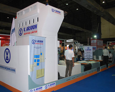 VASPL Shipping exhibit stall at a trade fair in Mumbai 2014