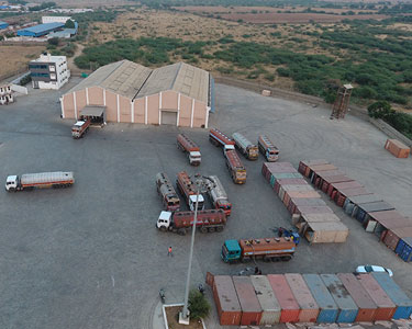 Aerial view of the VASPL warehousing complex 